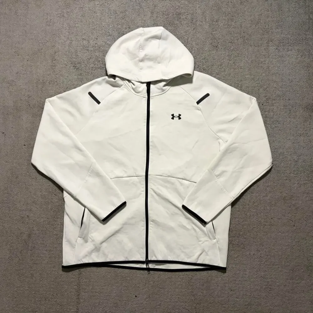 Under armour white unstoppable fleece